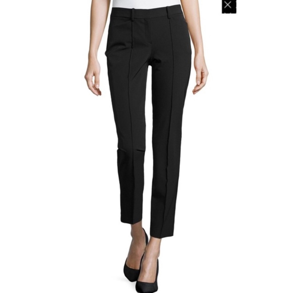 Theory Patice P Micro Black Trouser Dress Pant 10